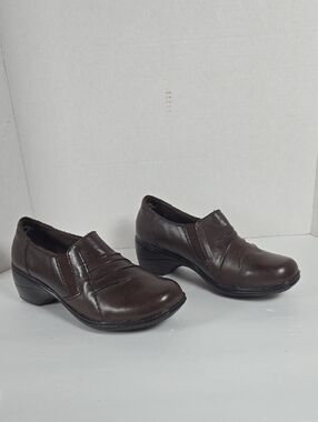 New Thom Mcan Shoes Womens 7 M Brown Leather  Clog Slip On Loafer